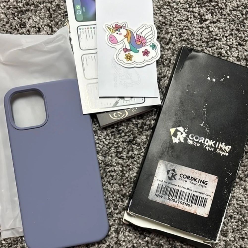 Cordking Compatible with iPhone 12 Pro Max case, Silicone Ultra Slim Shockproof